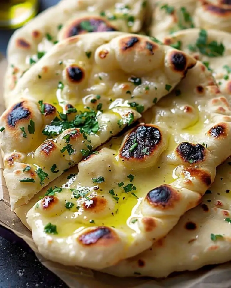Buttery Garlic Naan Bread