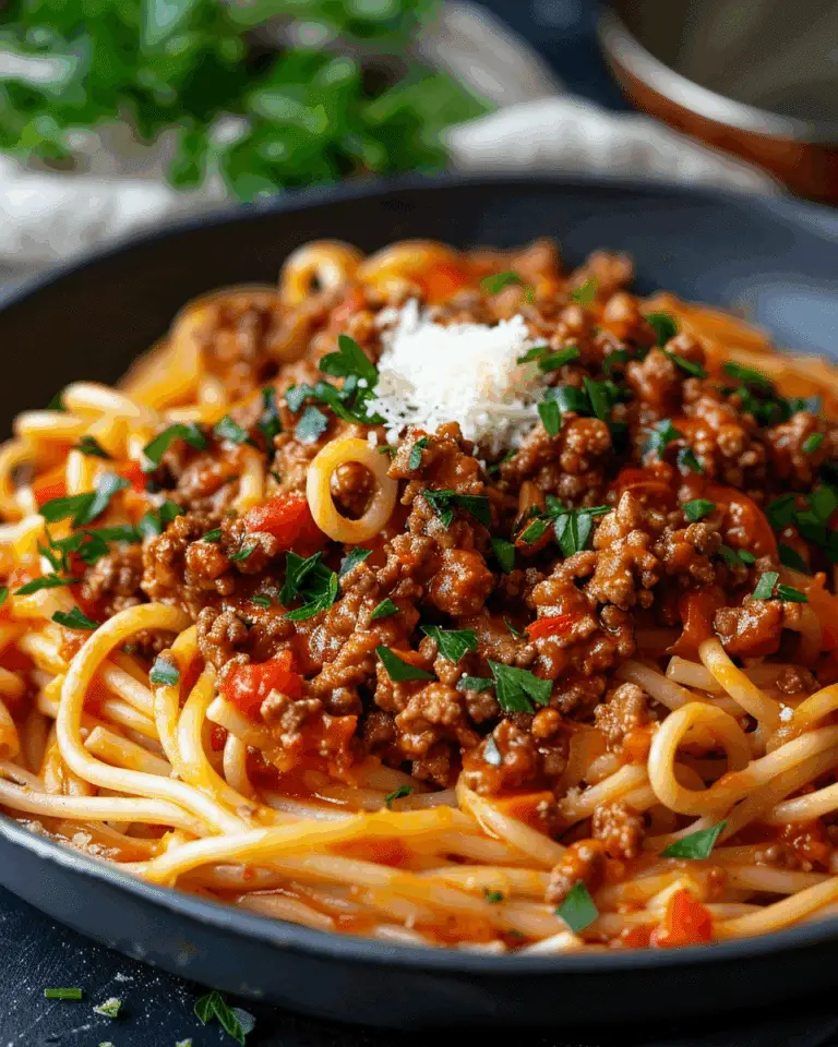 High Protein Creamy Beef Pasta