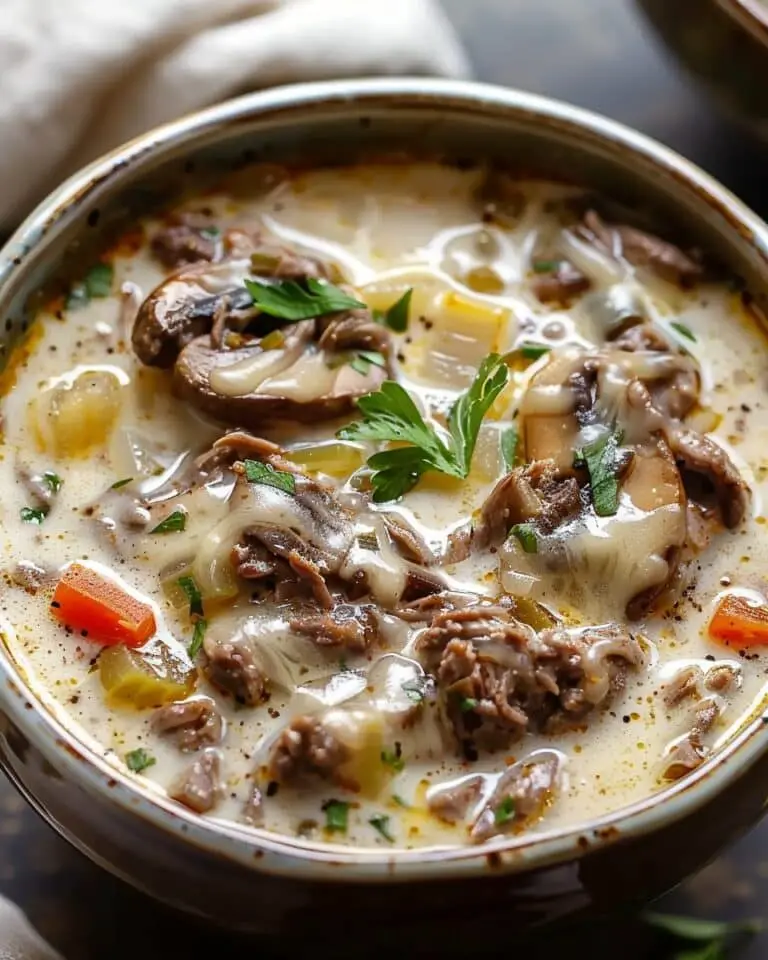 Philly Cheesesteak Soup Recipe