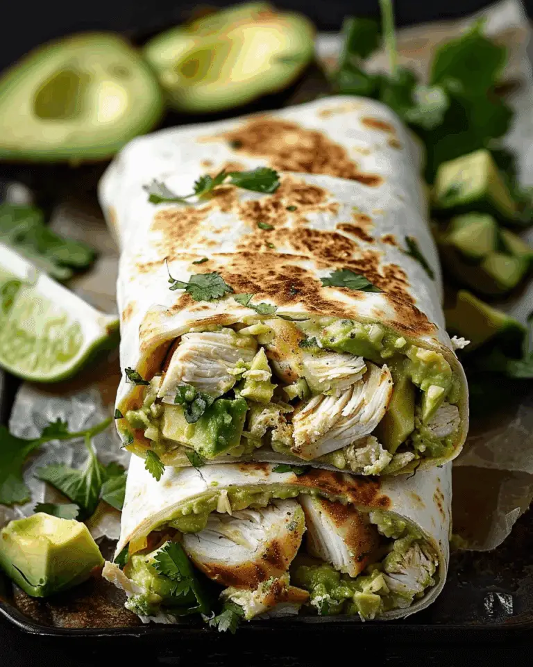 Chicken and Avocado Burritos with Fresh Herbs