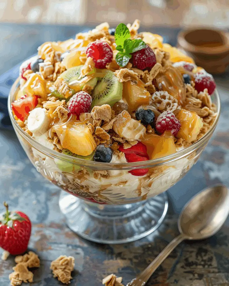 Caramel Crunch Cheesecake Fruit Salad