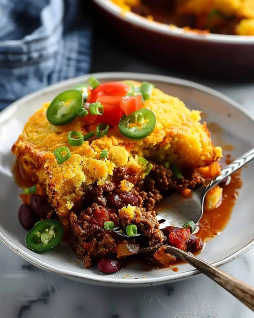 Chili Cornbread Casserole