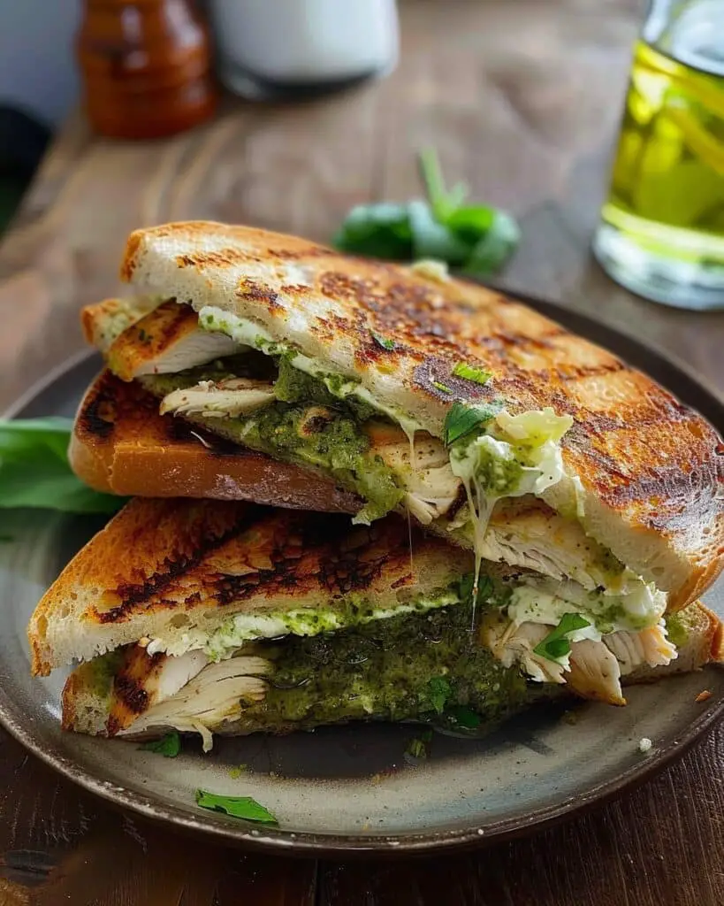 Grilled Chicken Pesto Sandwich
