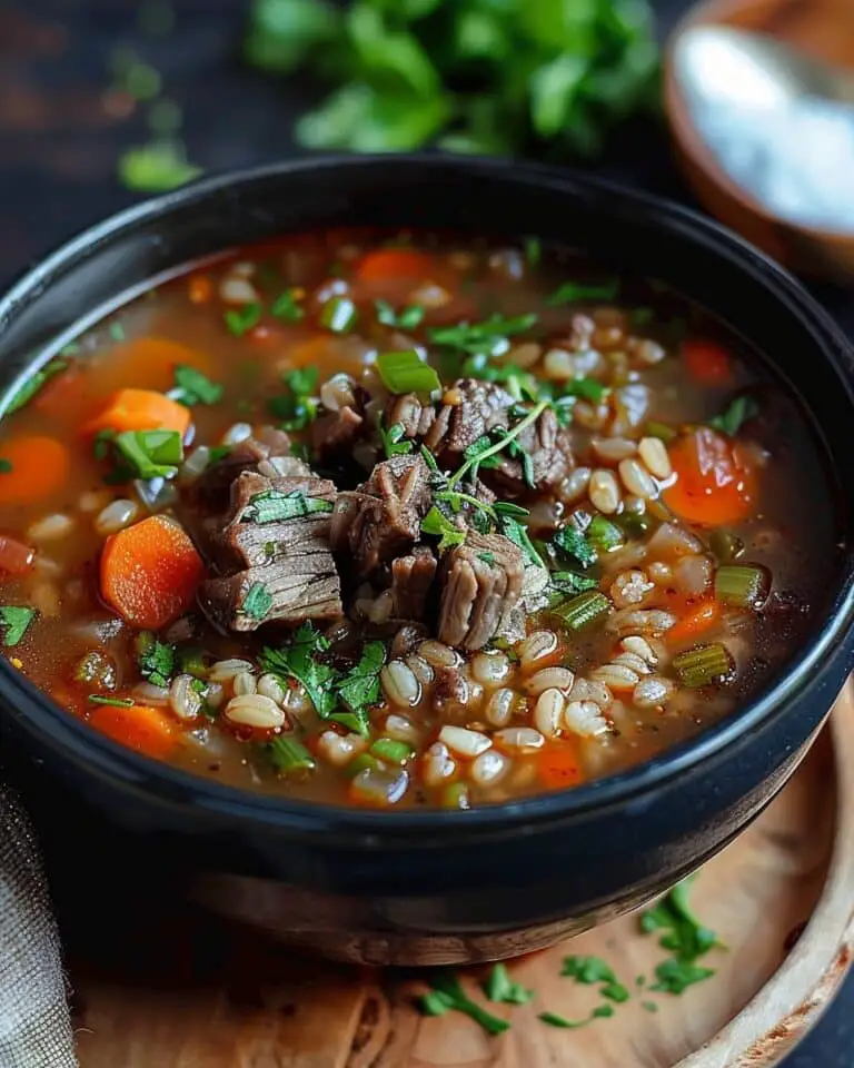 Beef and Barley Soup Recipe