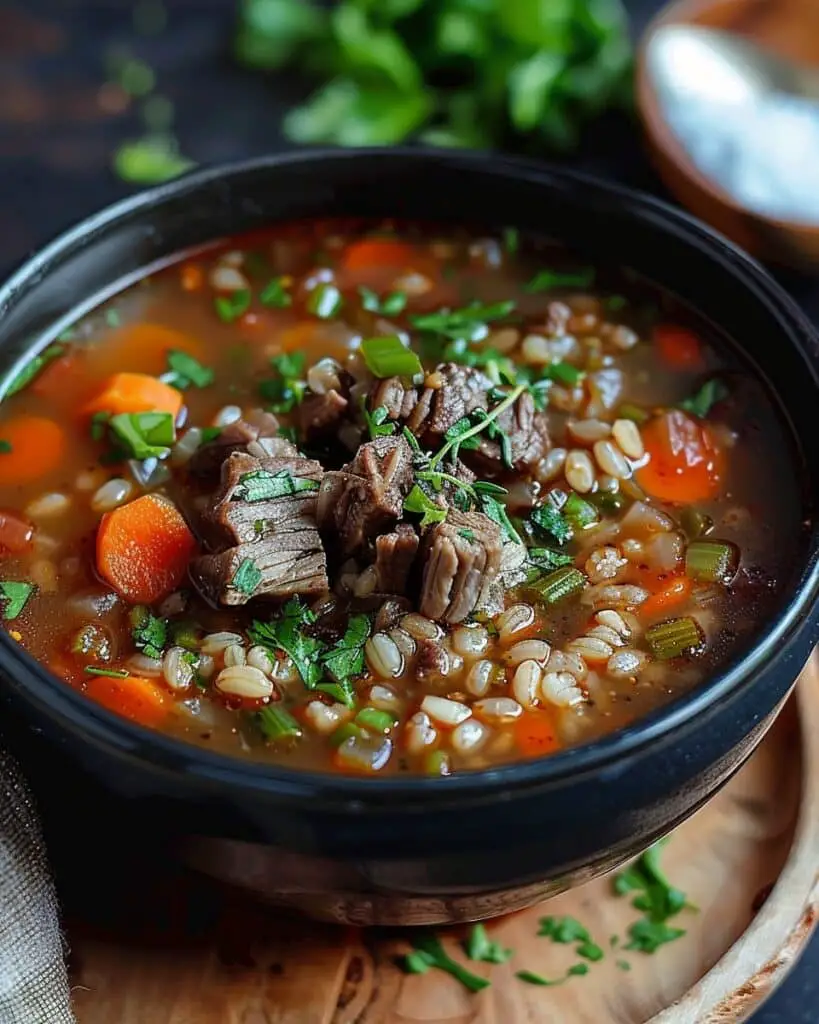 Beef and Barley Soup Recipe