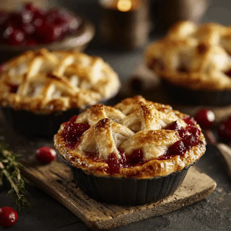Mini Cranberry Potpies