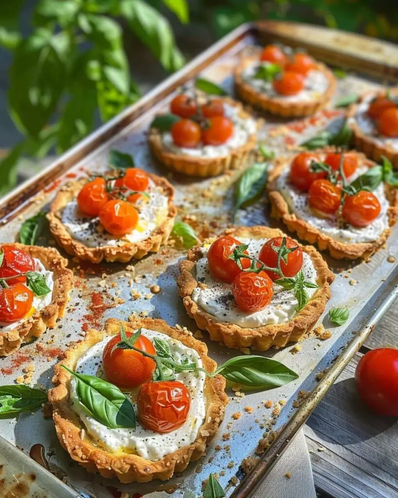 Cherry Tomato & Ricotta Tarts