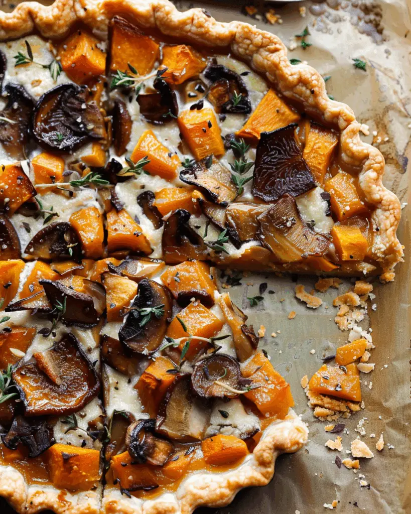 Butternut Squash & Mushroom Tart