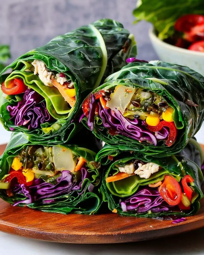 Rainbow Collard Green Wrap
