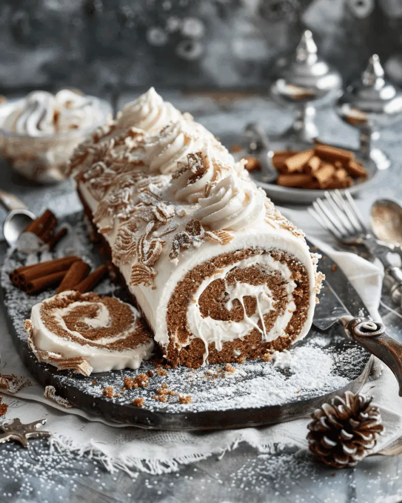 Gingerbread Roulade Cake