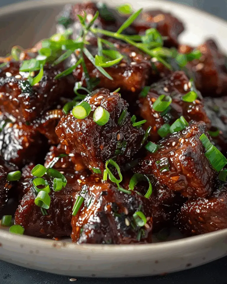Sweet and Sticky Steak Bites