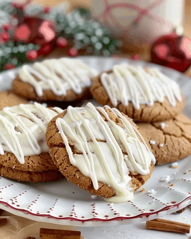 White Chocolate Dipped Chewy Maple Cookies