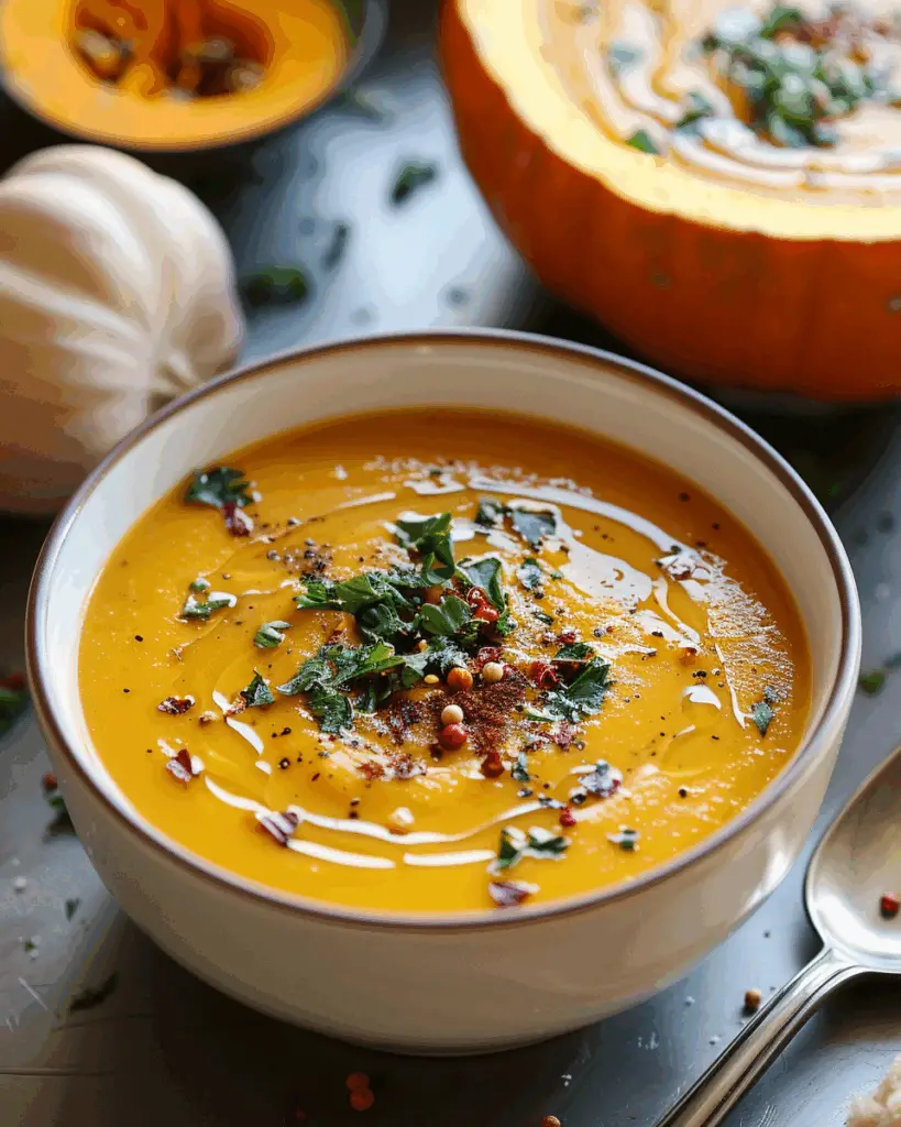 Autumn-Spiced Roasted Pumpkin Soup