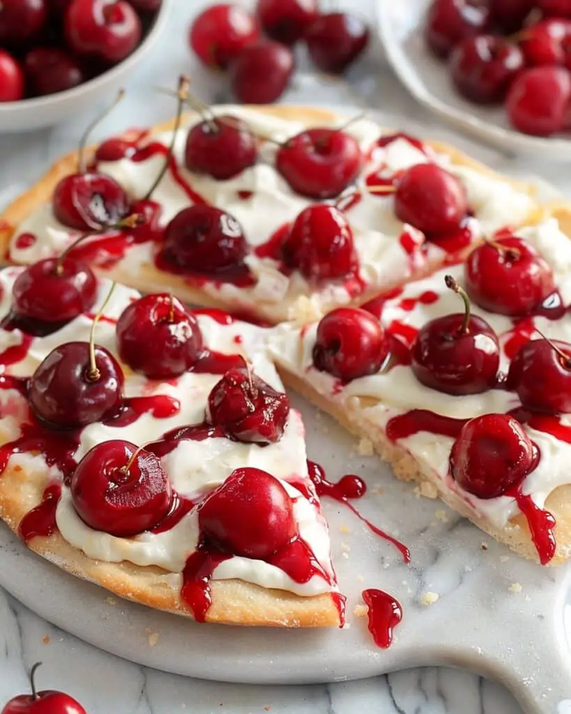 Easy Cherry Dessert Pizza