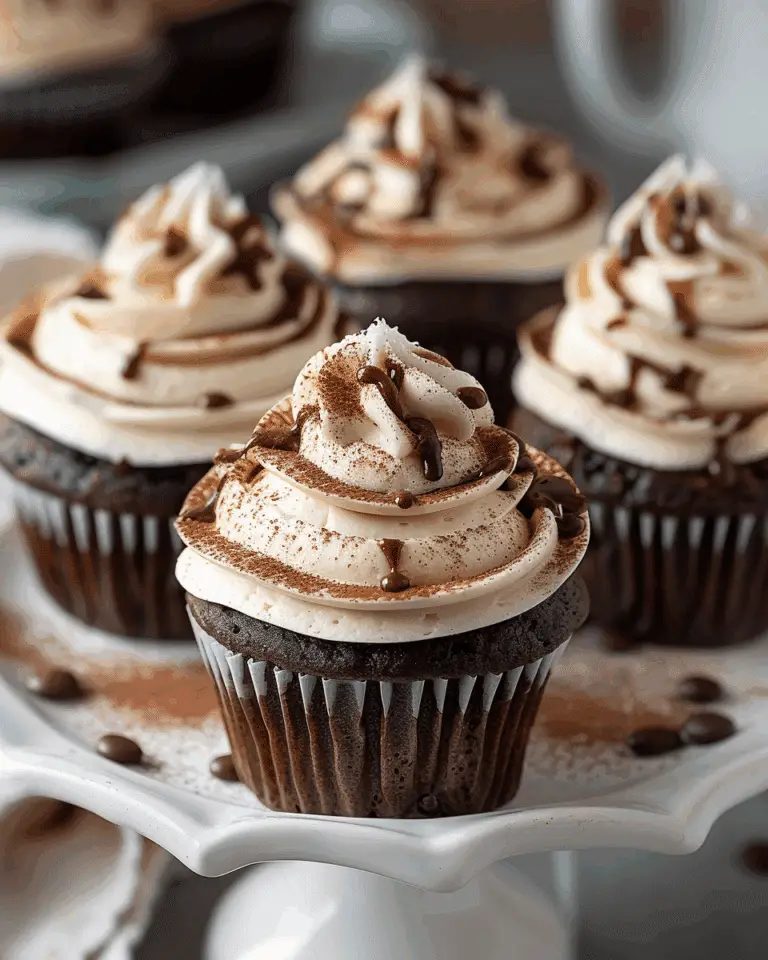 Chocolate Coffee Cream Cupcakes