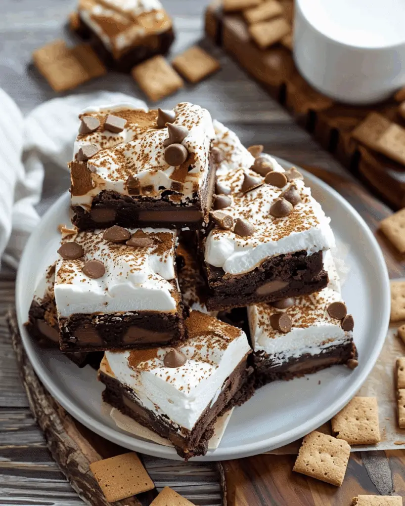 Fudgy S’mores Brownies