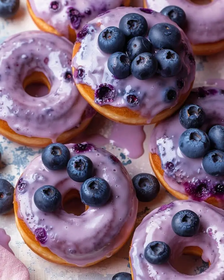 Blueberry Cake Donuts