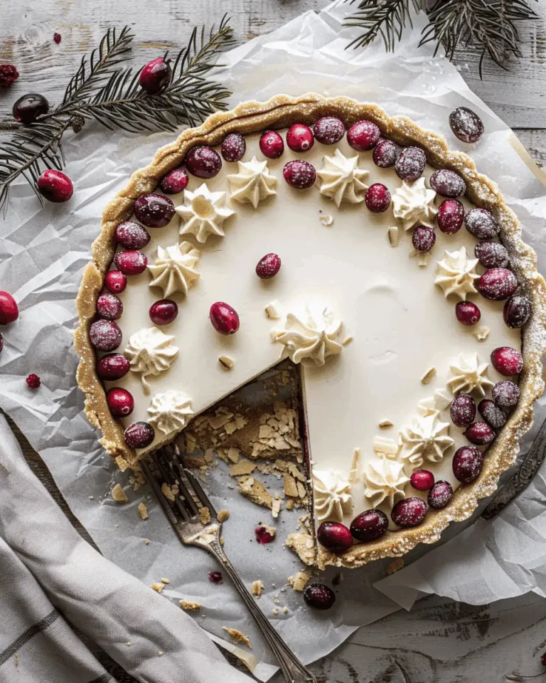 Cranberry White Chocolate Tart