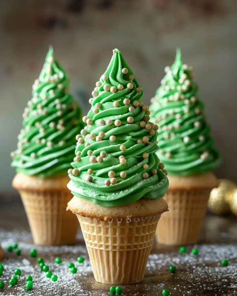 Tree Cupcake Cones