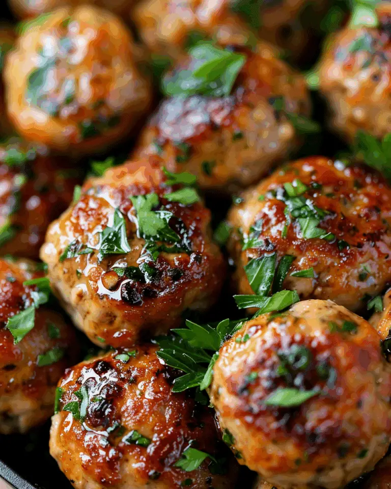 Honey Garlic Turkey Meatballs