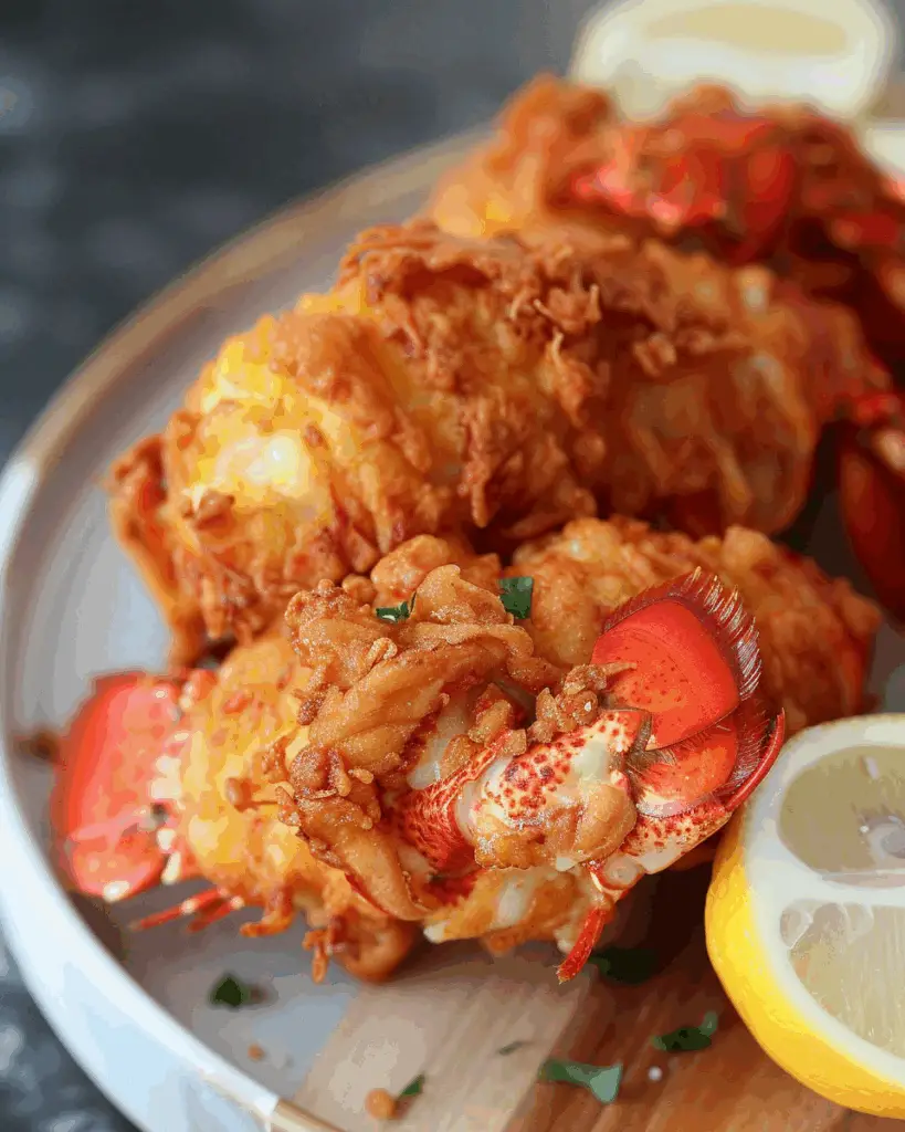 Crispy Deep Fried Lobster Tails