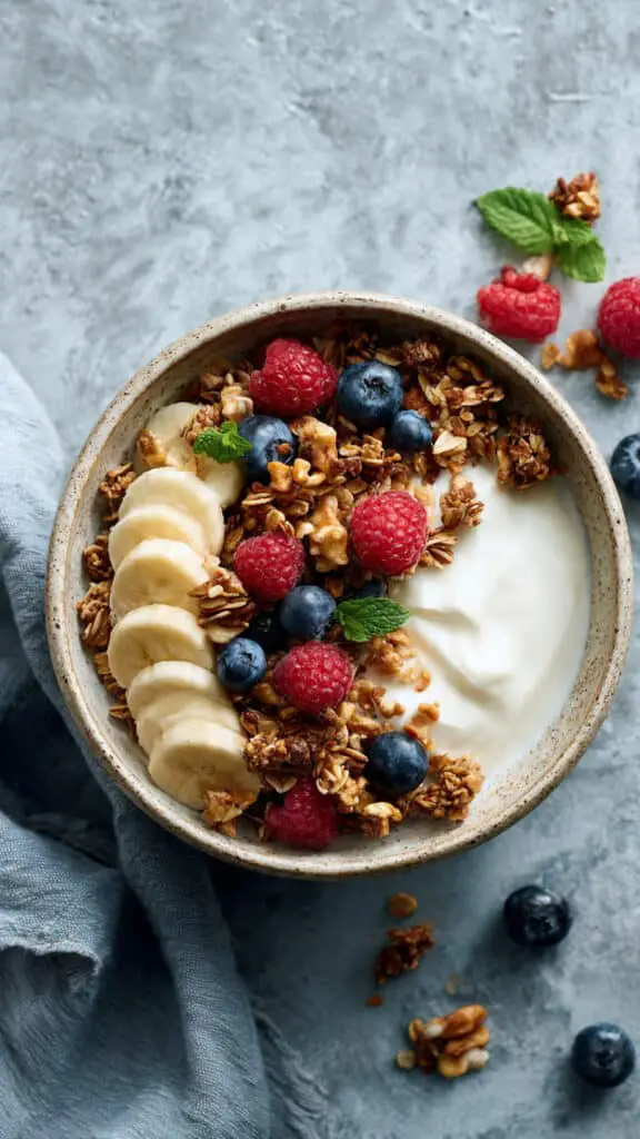 Easy Yogurt Granola Bowls