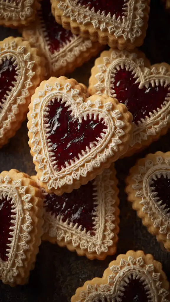 Heart Jam Cookies