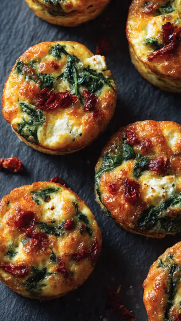 Savory Spinach, Feta, and Sun-Dried Tomato Egg Muffins for a Perfect Breakfast