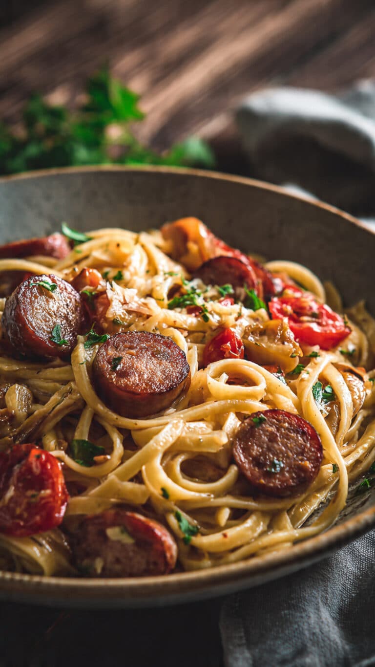 Creamy Cajun Sausage Pasta