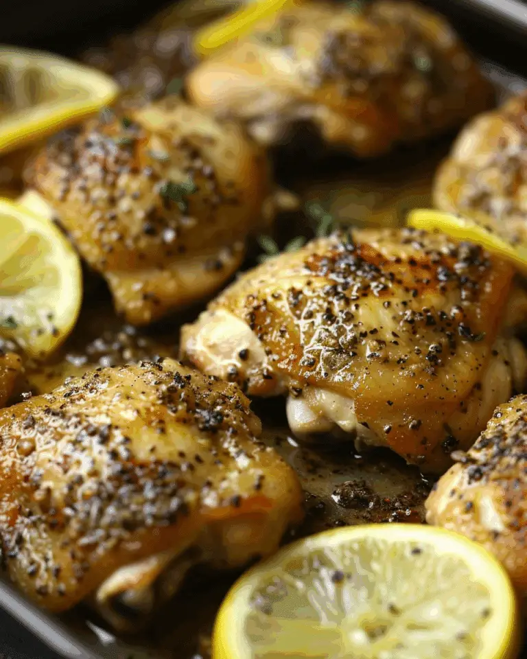 Super Easy Lemon Pepper Chicken Thighs