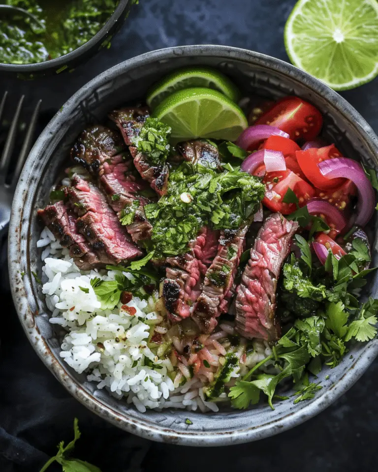 Cilantro Lime Steak Bowls