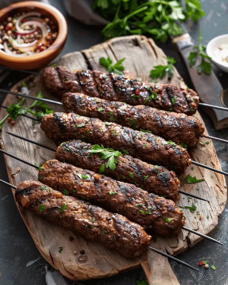 Beef Kafta Kebabs