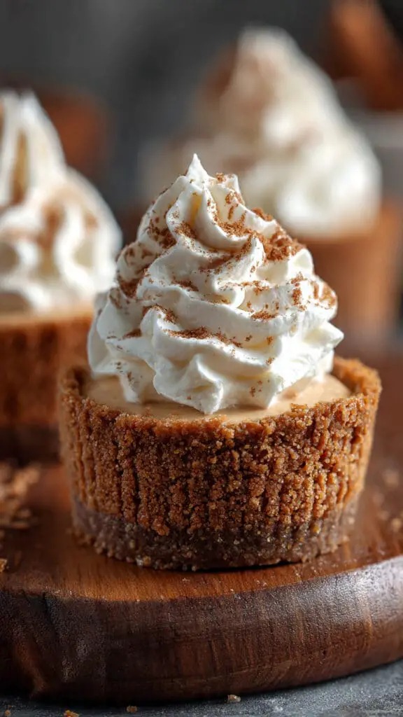 No-Bake Gingerbread Cheesecake Cups