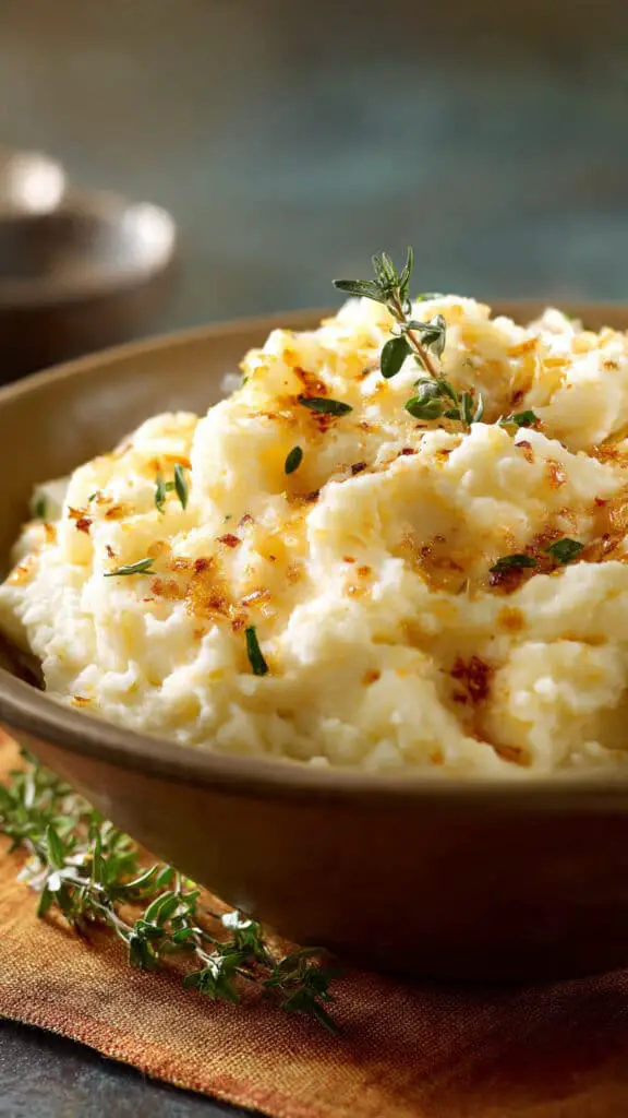 Holiday Mashed Potatoes with Roasted Garlic