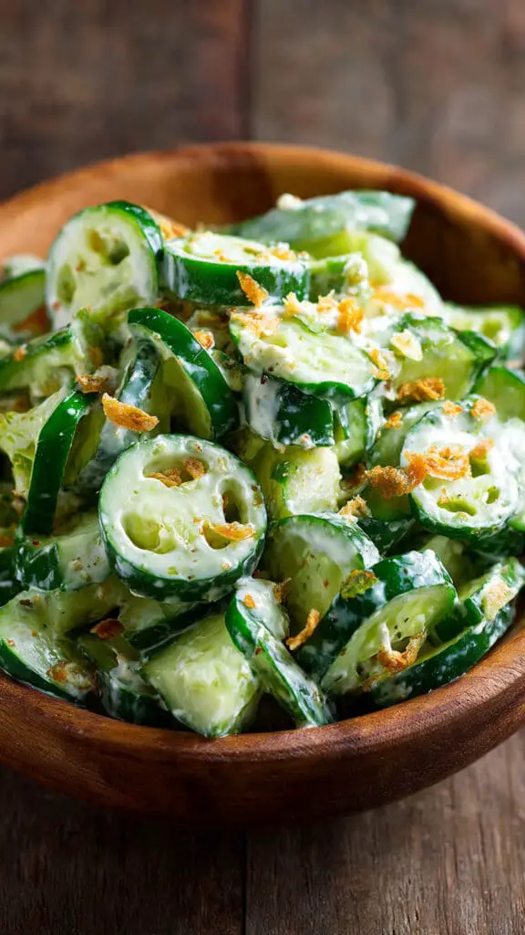 Jalapeño Popper Cucumber Salad