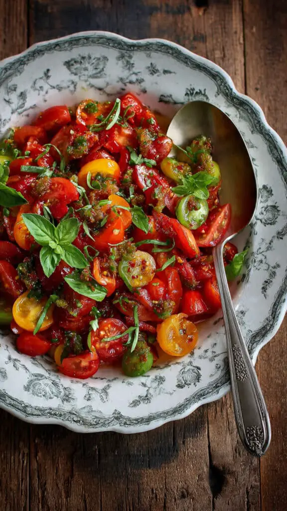 Tomato Salad with Olive Tapenade