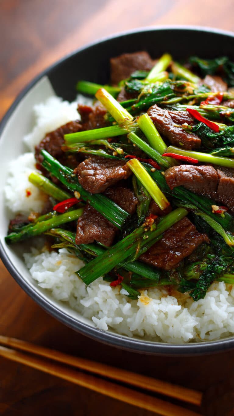 Scallion Beef Stir Fry