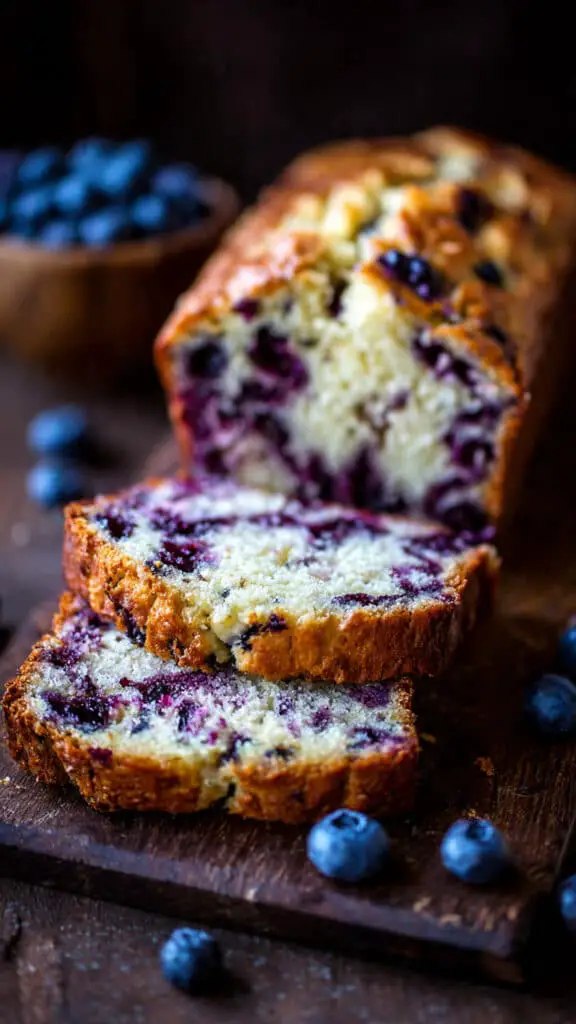 Blueberry Cinnamon Swirl Banana Bread