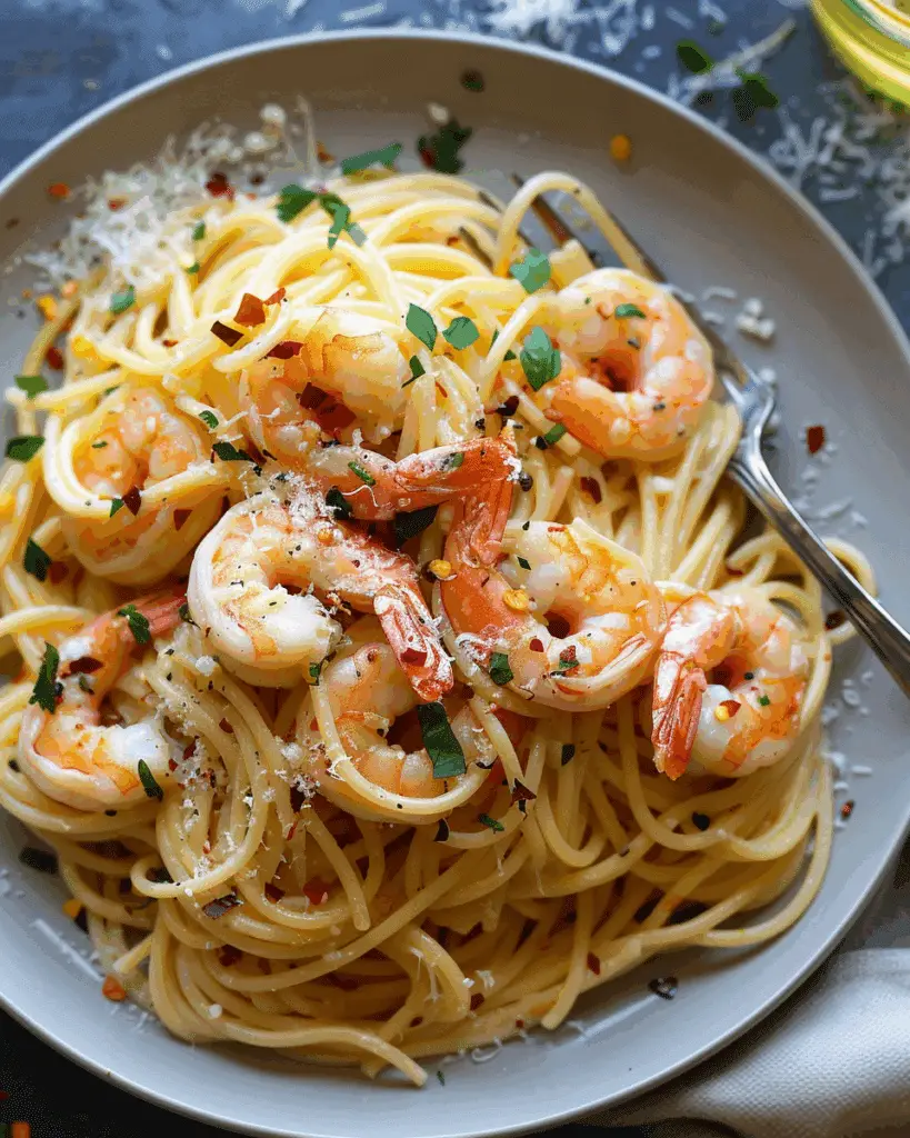 EASY Shrimp Pasta