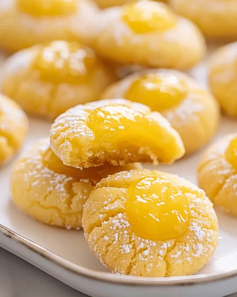 Lemon Thumbprint Cookies with Lemon Curd