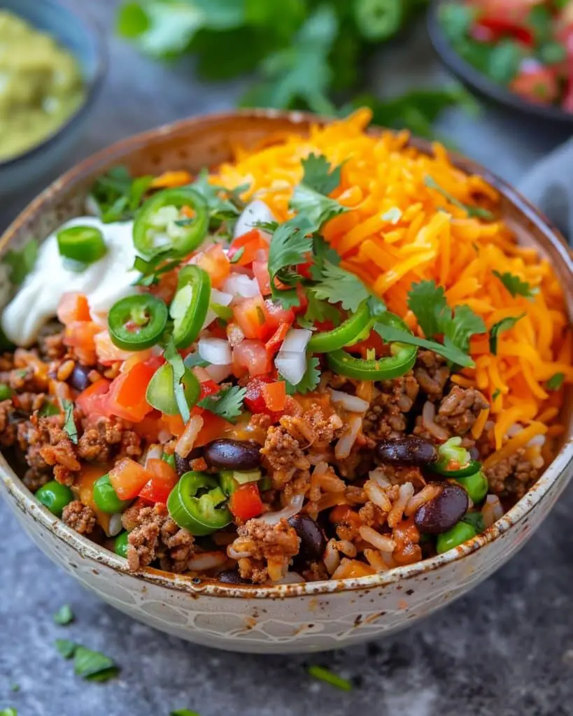 Easy Taco Rice Bowl