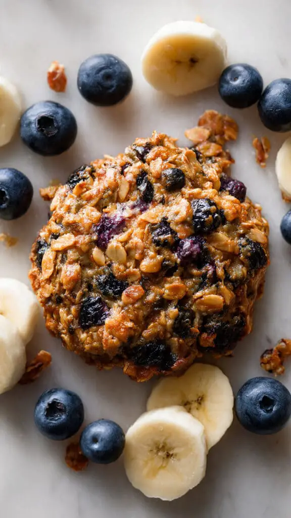 Blueberry Banana Breakfast Cookies