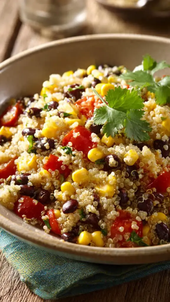 Sweet Corn and Black Bean Quinoa Salad
