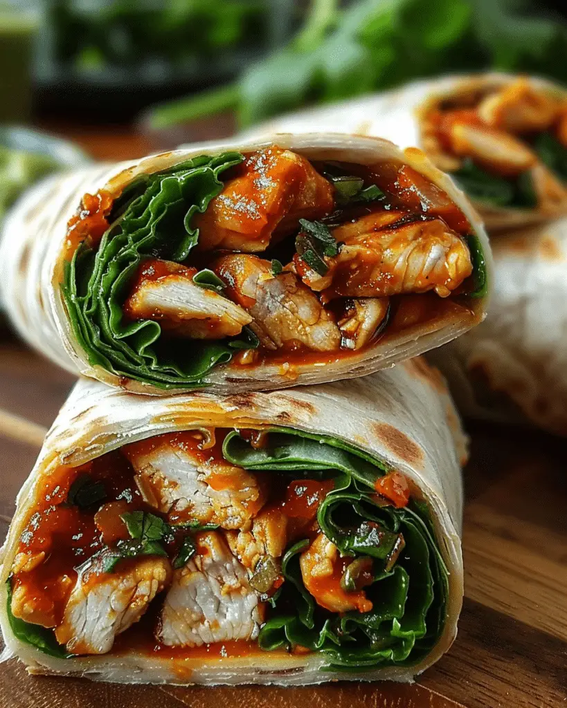 Sweet Chili Chicken Wraps