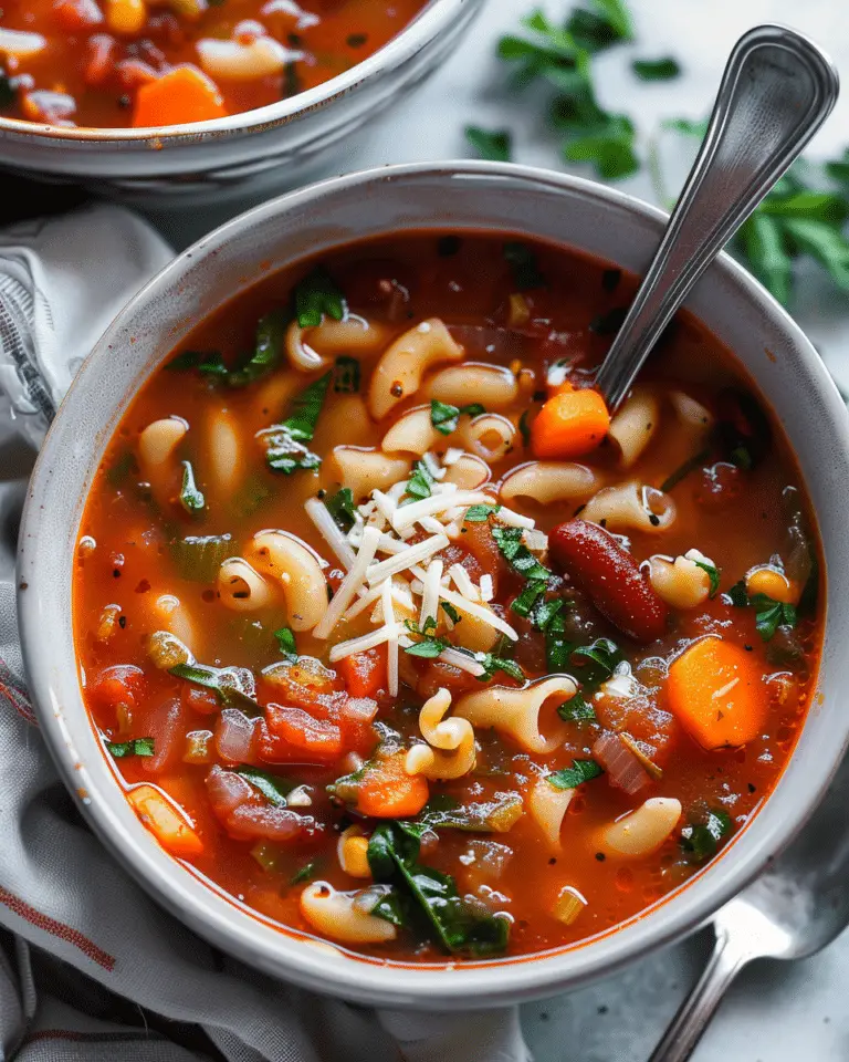 Thick & Hearty Minestrone Soup