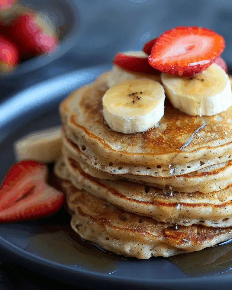 3-Ingredient Banana Oatmeal Pancakes