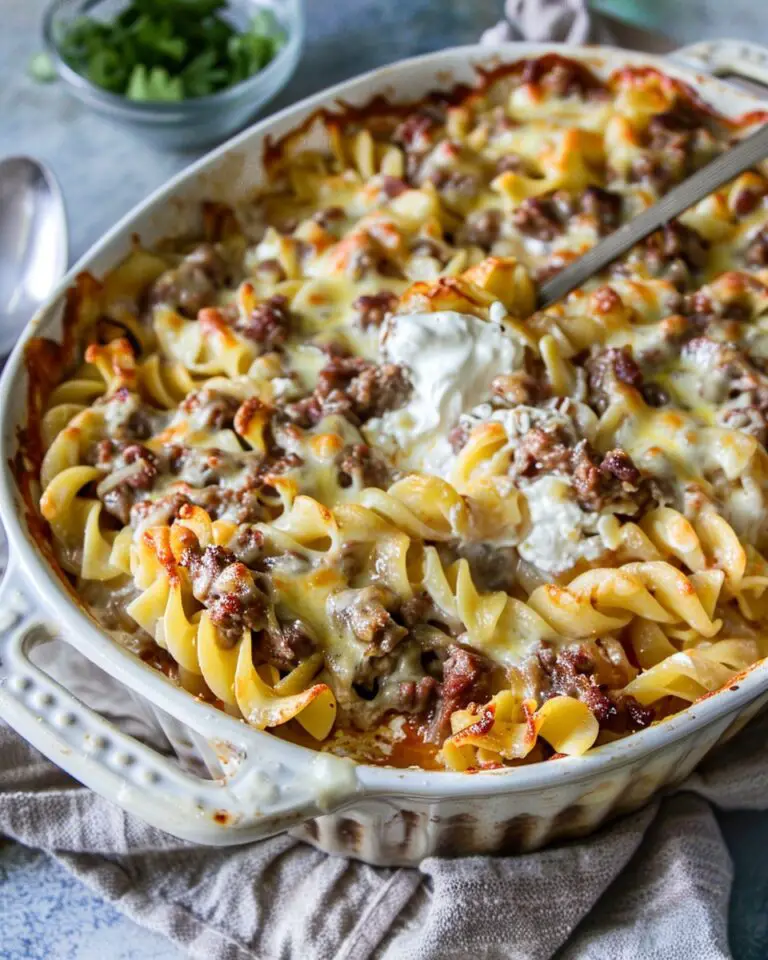 Sour Cream Beef Noodle Casserole