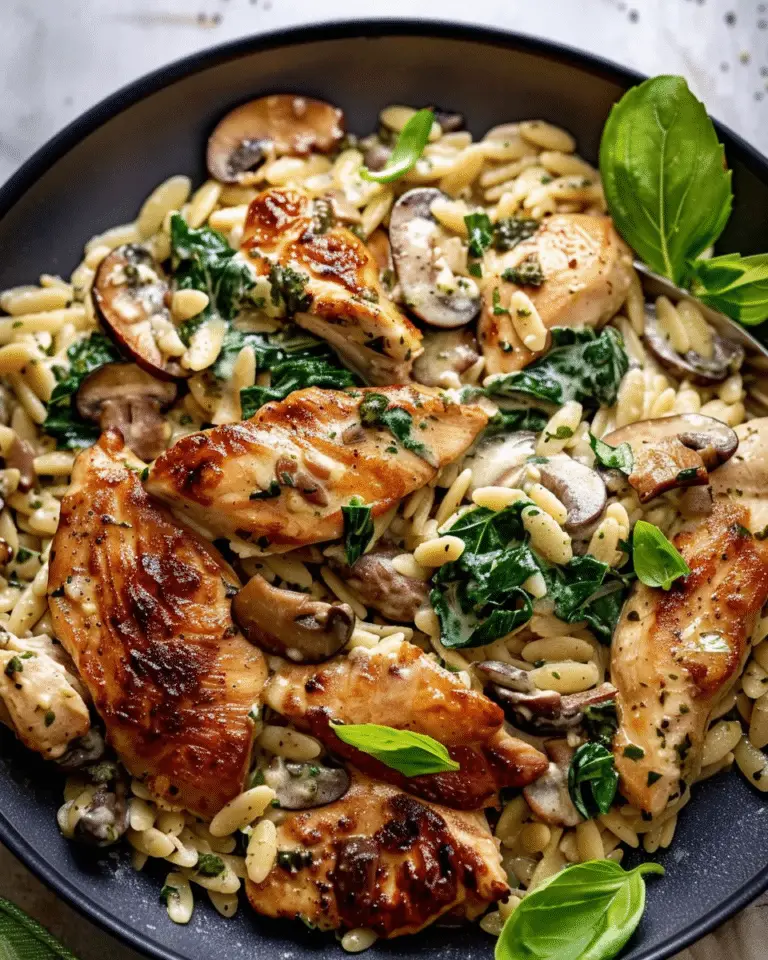 ONE-PAN Creamy Chicken Orzo