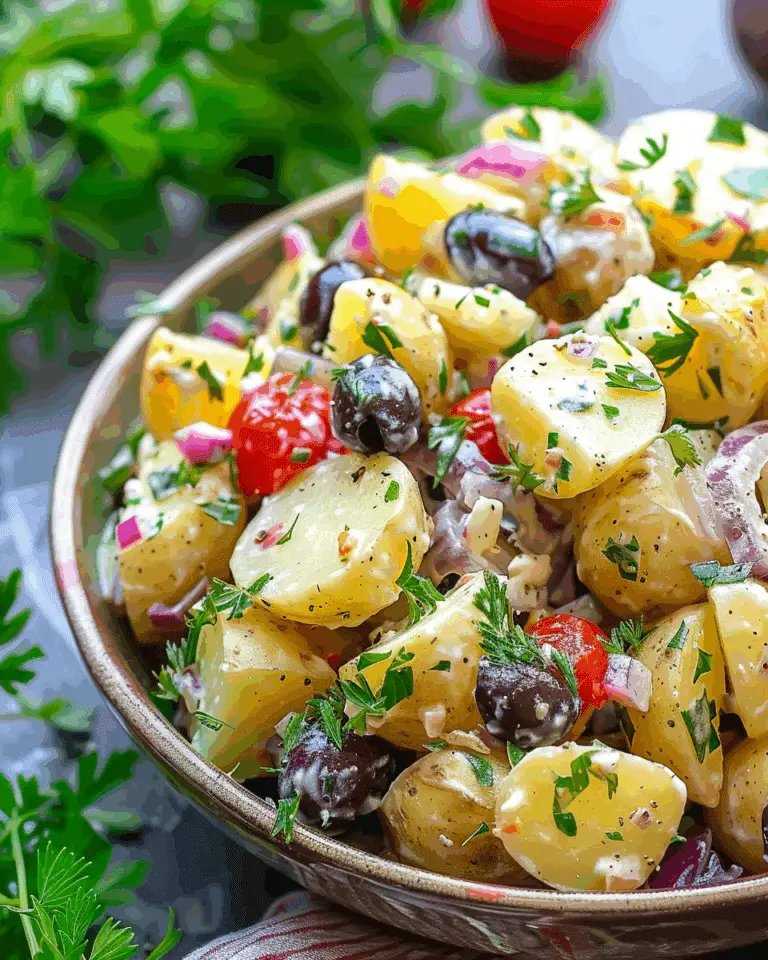 Best Ever Healthy Mediterranean Potato Salad Recipe