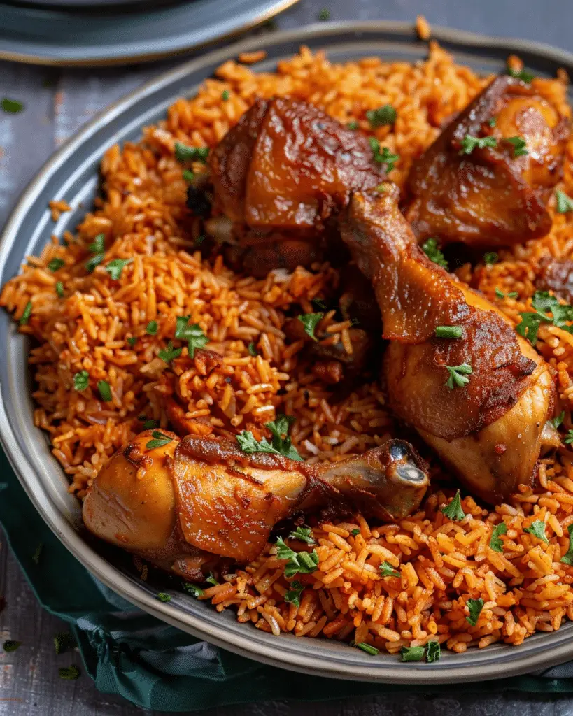 Jollof Rice With Chicken